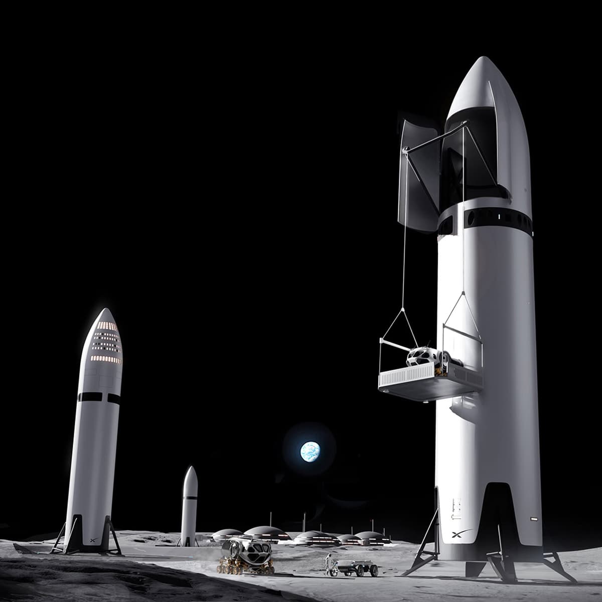 SpaceX Starship Successfully Lands on the Moon – First Commercial Lunar Mission